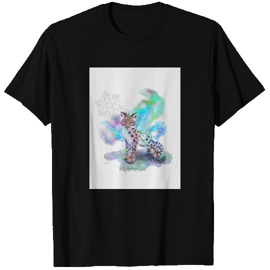 Snow leopard nursery poster T-shirt