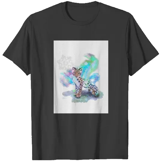 Snow leopard nursery poster T-shirt