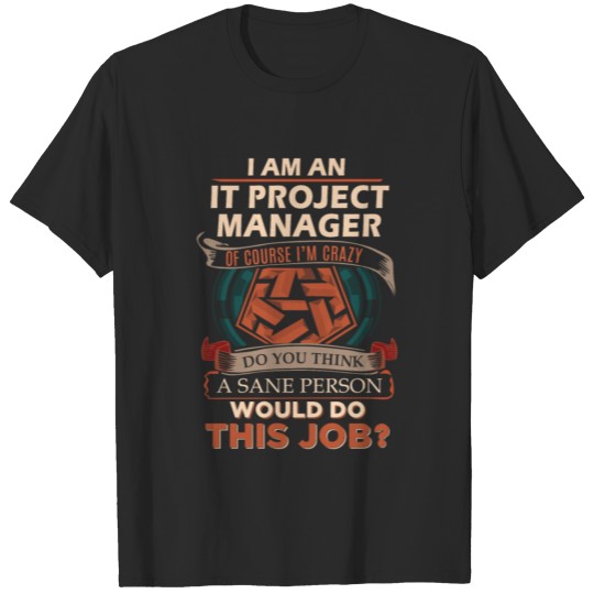 Discover It Project Manager T Shirt - Sane Person Gift Item T-shirt