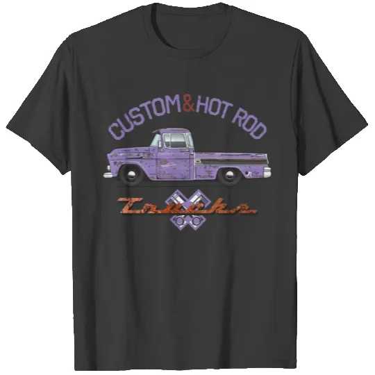 Custom and Hot Rod Light Purple T-shirt