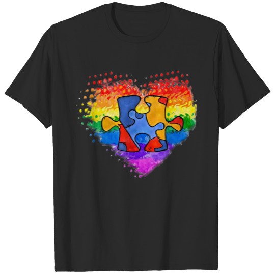 Discover Autism Heart Puzzle Autism Awareness Shirt Autism T-shirt