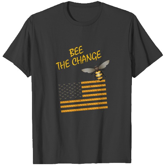 Beekeeper - American Flag - Be the Change T-shirt