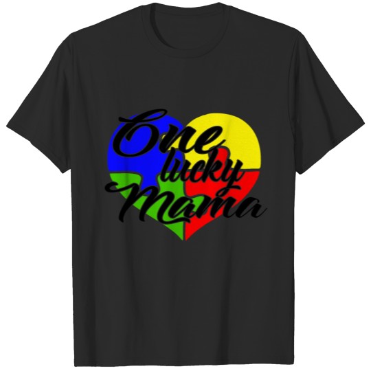 Discover One Lucky Mama T-shirt