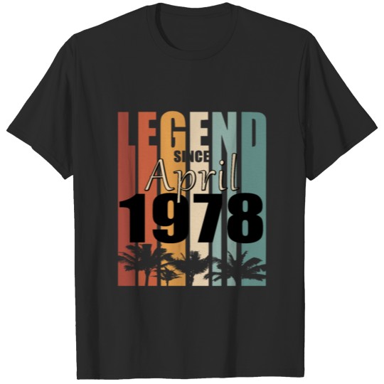 Discover Legend born April 1978 vintage T-shirt