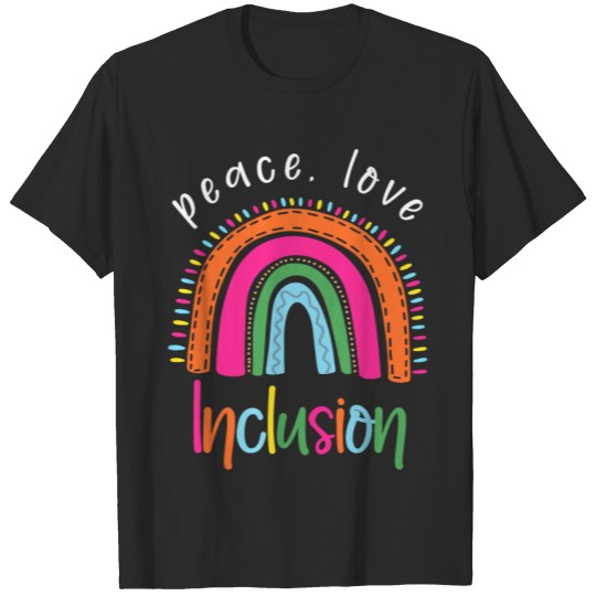 Discover PEace Love and Inclusion T-shirt