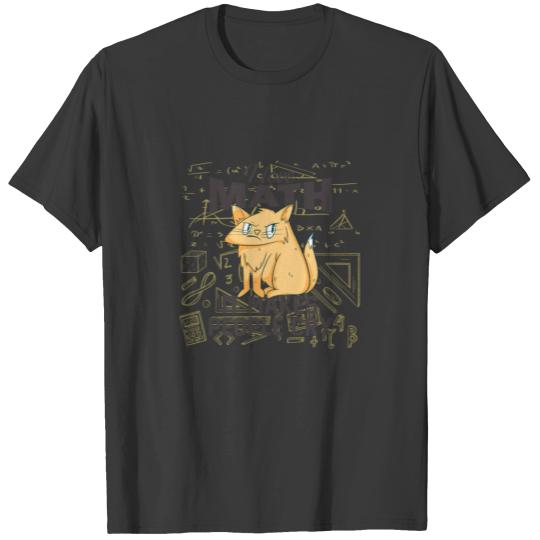 Discover I Love Math It Makes People Cry Grumpy Funny Cat T-shirt