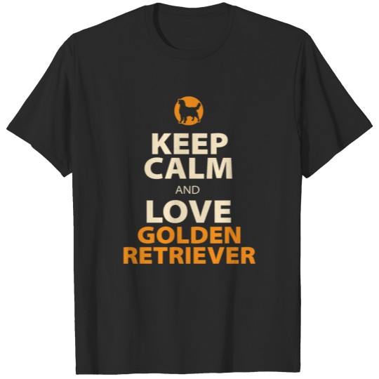 Discover Keep Calm and Love Golden Retriever T-shirt