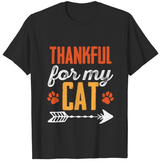 Discover grateful cat T-shirt