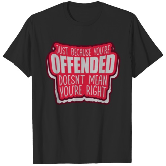 Logo Saying Offended T-shirt