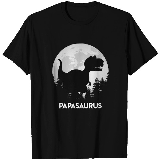 Papasaurus daddy father T-shirt
