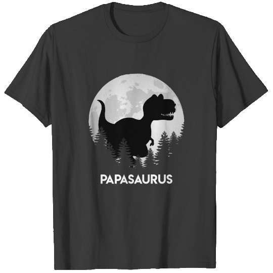 Papasaurus daddy father T-shirt