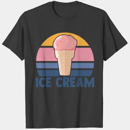 Ice Cream Big Cone For Sherbet Gelato Lover T-shirt