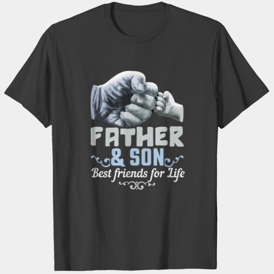 Father Hand Son Friends Dad Happy Fathers Day T-shirt