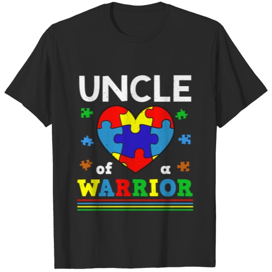 Discover Uncle Puzzle Warrior Special Autism Awareness T-shirt