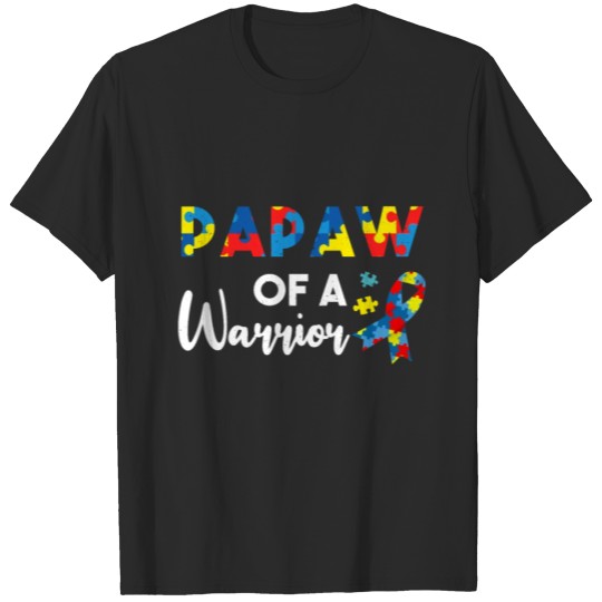 Discover Dad Papaw Puzzle Warrior April Autism Awareness T-shirt
