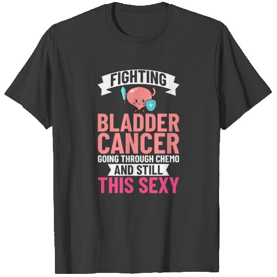 Bladder Cancer Ribbon Awareness Chemo Survivor T-shirt