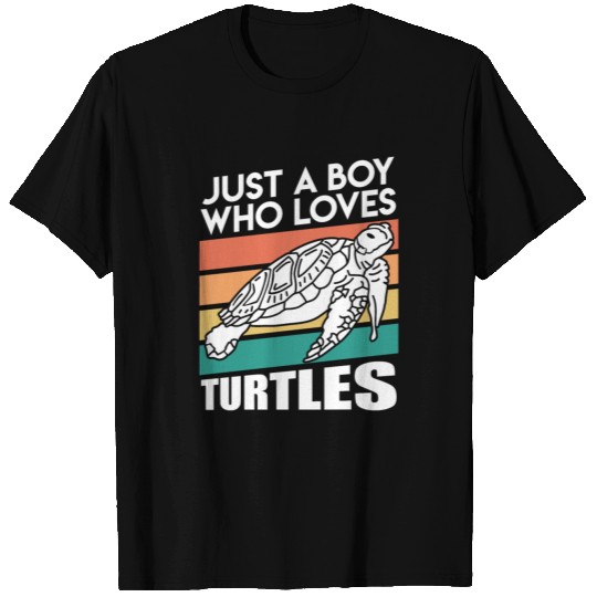 Just a Boy who loves Turtles Turtle T-shirt