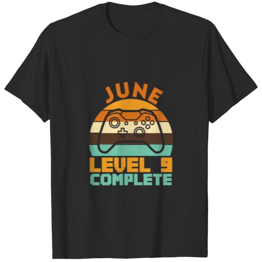 Discover Level 9 Complete Gamer Birthday June T-shirt