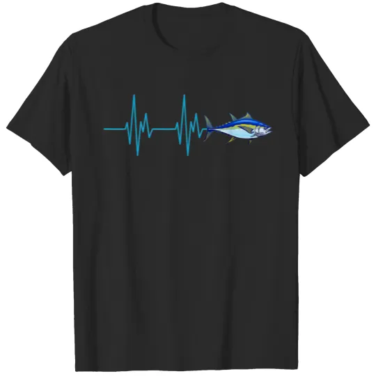Discover Bluefin Tuna Heartbeat Shirt Deep Ocean Tuna T-shirt