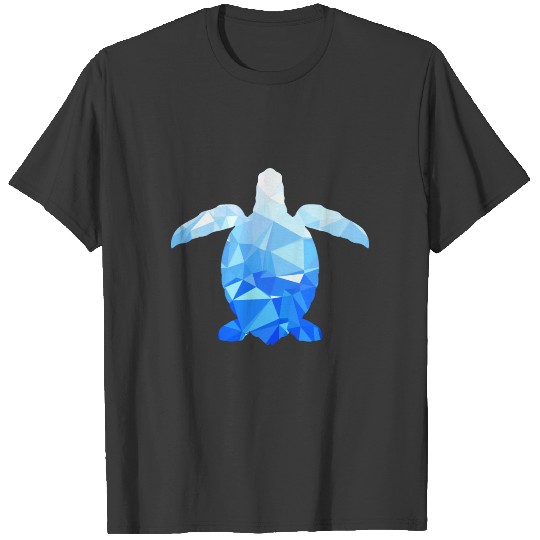 Turtle modern art polygon Pattern T-shirt