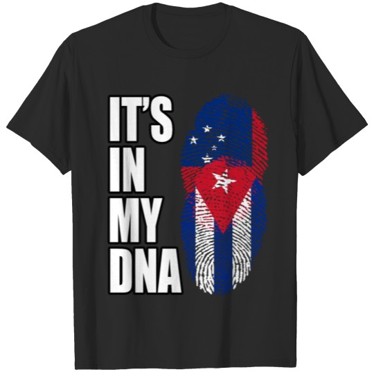 Discover Samoan And Cuban Vintage Heritage DNA Flag T-shirt