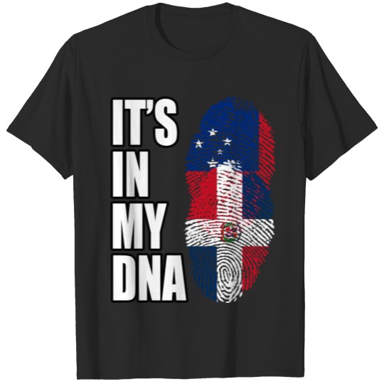 Discover Samoan And Dominican Vintage Heritage DNA Flag T-shirt