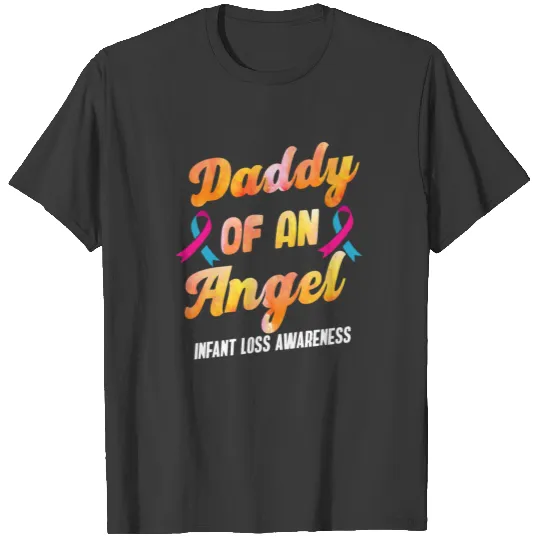 Infant Loss Angel Dad Pregnancy Baby Miscarriage T-shirt