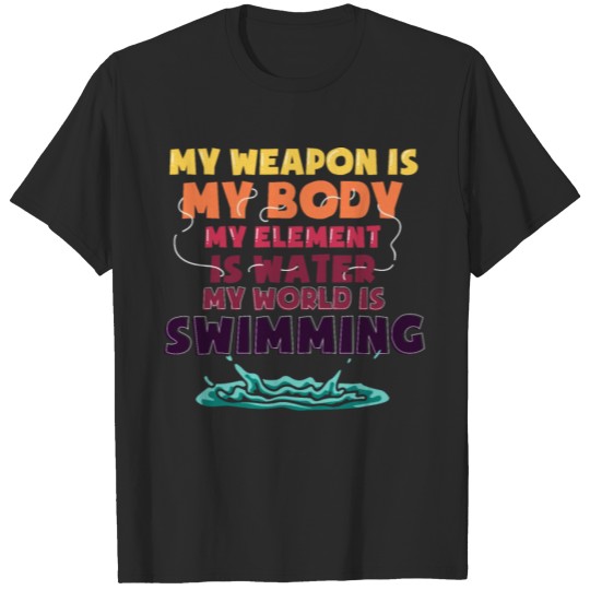 Discover Swimming Swim Swimmer Lifeguard T-shirt