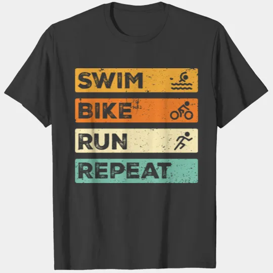Swim Bike Run Repeat T-shirt