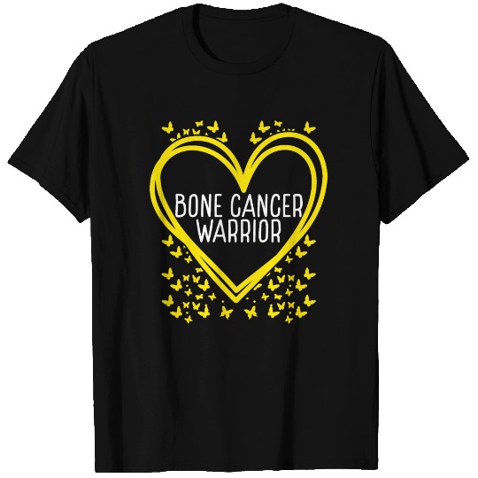 Bone Cancer Ribbon Fighter Heart Warrior T-shirt