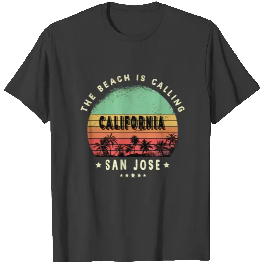 San Jose California beach design T-shirt