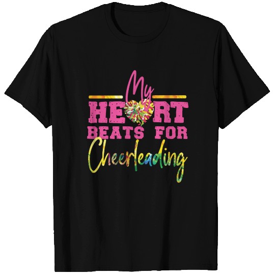 Cheer Cheerleading My Heart Beats T-shirt
