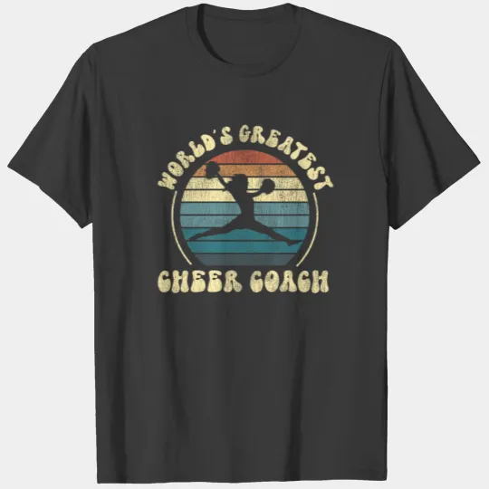 Cheer Cheerleading Coach Retro T-shirt