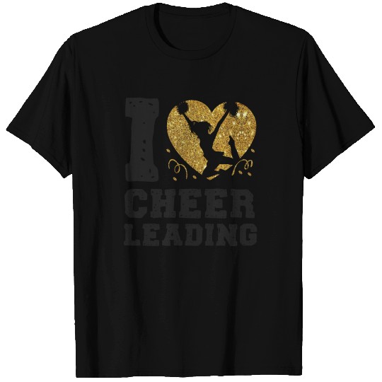 Cheer Cheerleading Heart I Love T-shirt