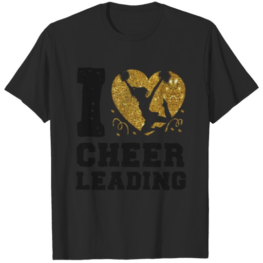 Discover Cheer Cheerleading Heart I Love T-shirt