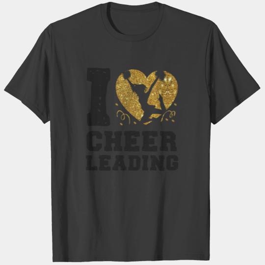 Cheer Cheerleading Heart I Love T-shirt