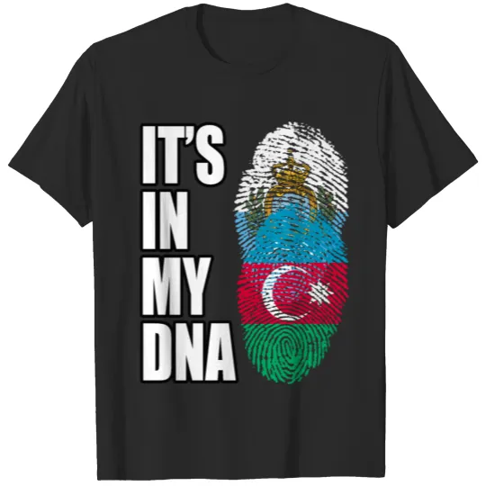 Discover Sammarinesen And Azerbaijani Vintage Heritage DNA T-shirt