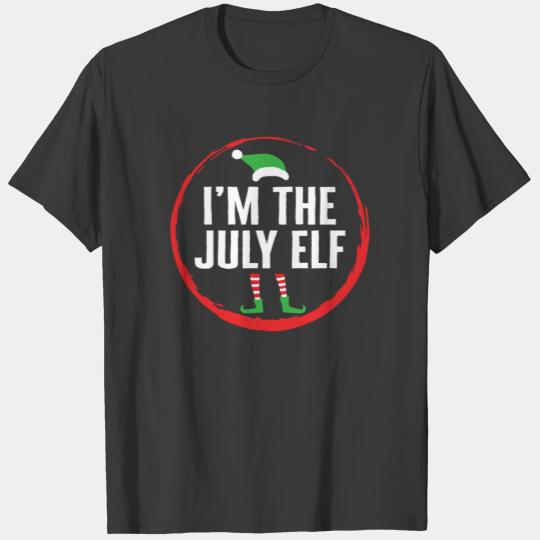 Christmas In July Shirt, I'm The July Elf Cute T-shirt