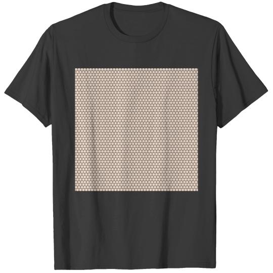 Rose Gold Black Honeycomb Pattern T-shirt