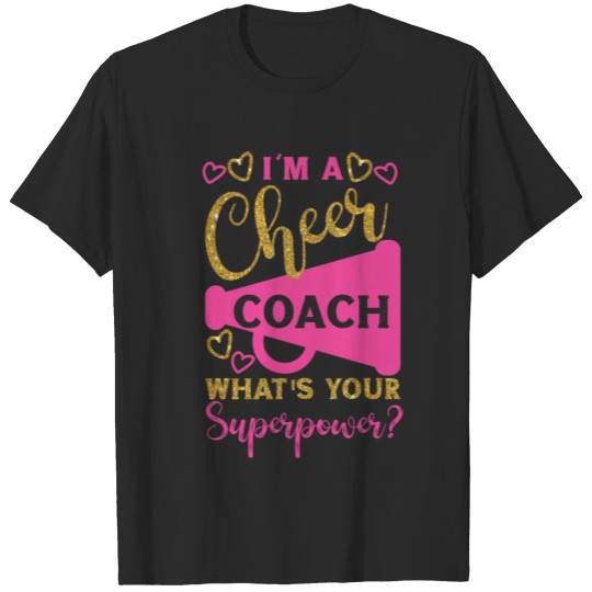 Discover Cheer Cheerleading Coach I'M A T-shirt