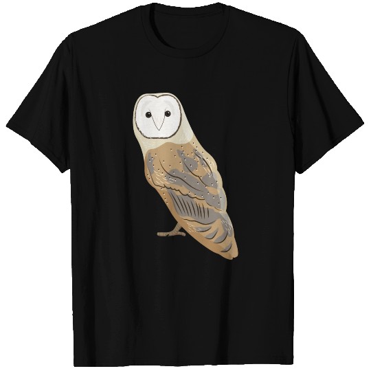 Barn Owl Bird Illustration T-shirt