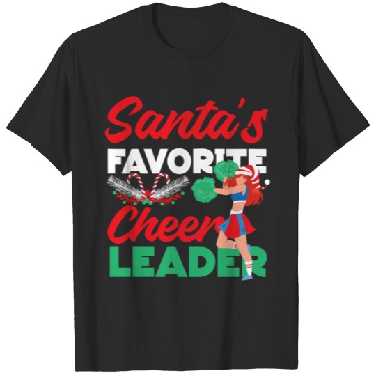 Discover Cheer Cheerleading Christmas Santa T-shirt