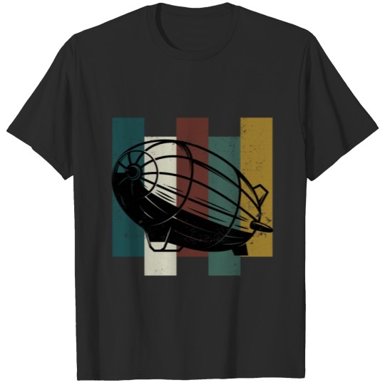Discover Zeppelin Airship Pilot Retro T-shirt