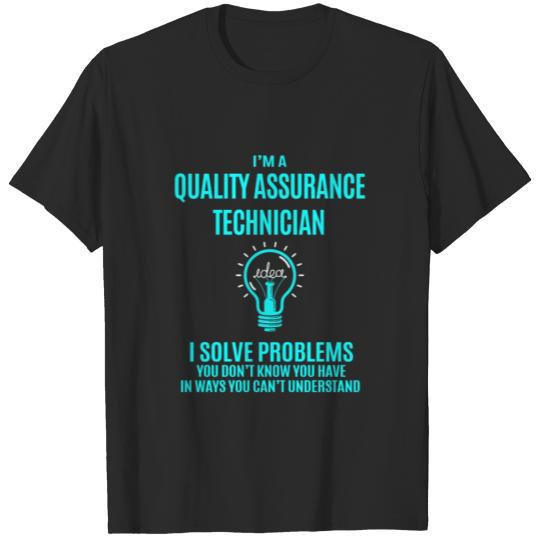 Discover Quality Assurance Technician T Shirt - I Solve Pro T-shirt