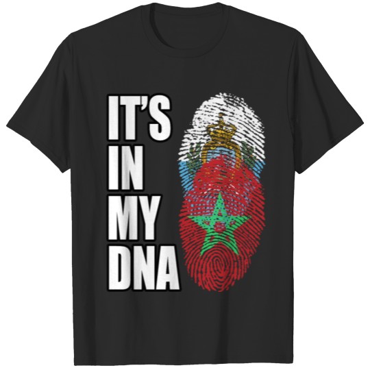 Discover Sammarinesen And Moroccan Vintage Heritage DNA Fla T-shirt