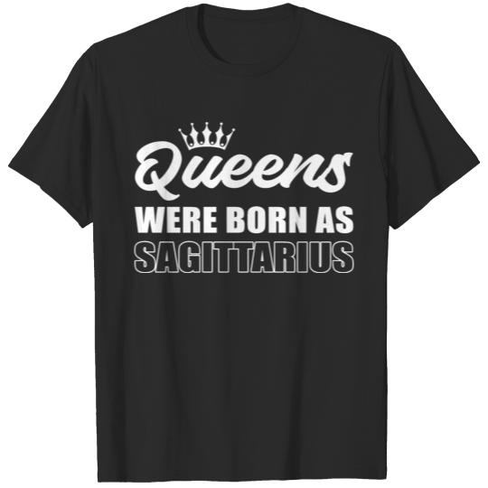 Queens Born Sagittarius Sports Mentality Gift T-shirt