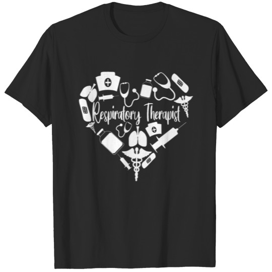 Discover Respiratory Therapist Heart RT Care Week Gift T-shirt
