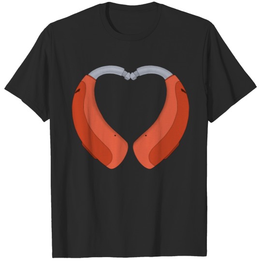 Discover Heart Shaped Hearing Aid T-shirt