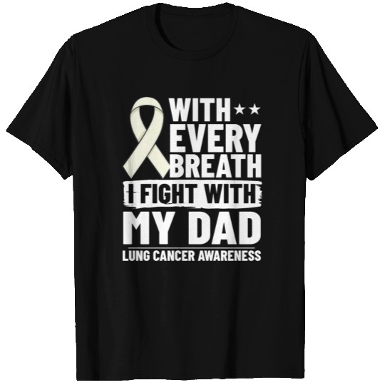 Lung Cancer Ribbon White Awareness Survivor T-shirt