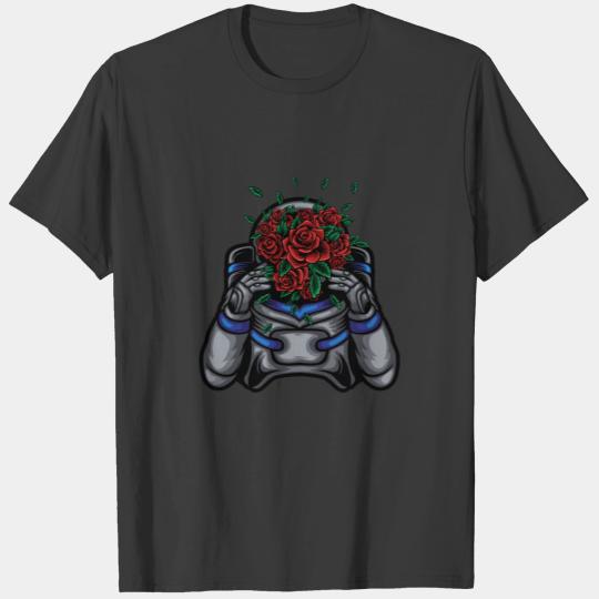 Astronaut the Rose Face T-shirt